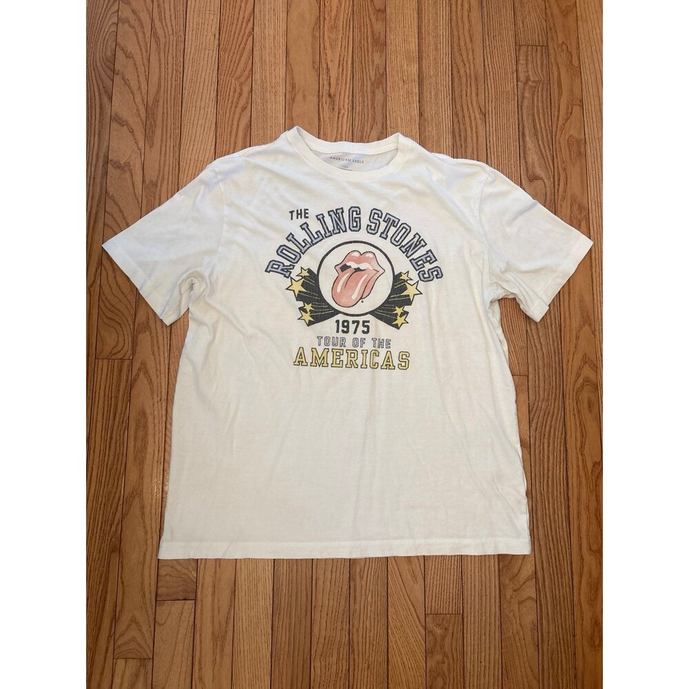 Graphic tee band tshirt top The Rolling Stones crewneck short sleeve vintage